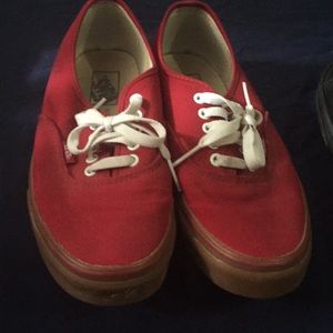 Red vans Men size:9